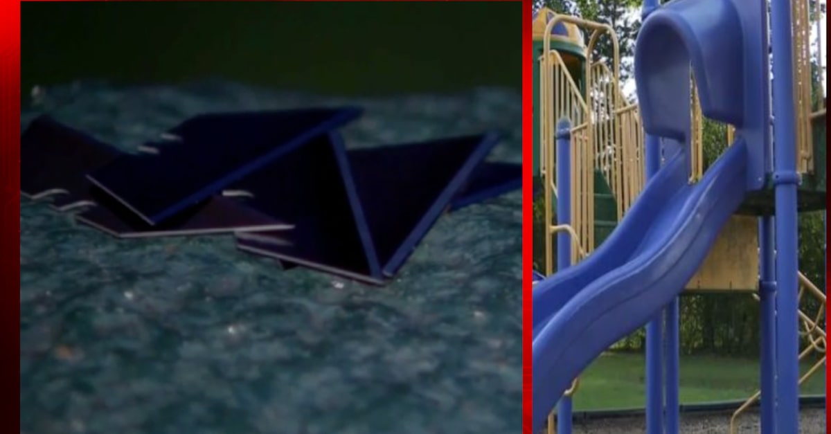 Razor blades found in Texas playground slide