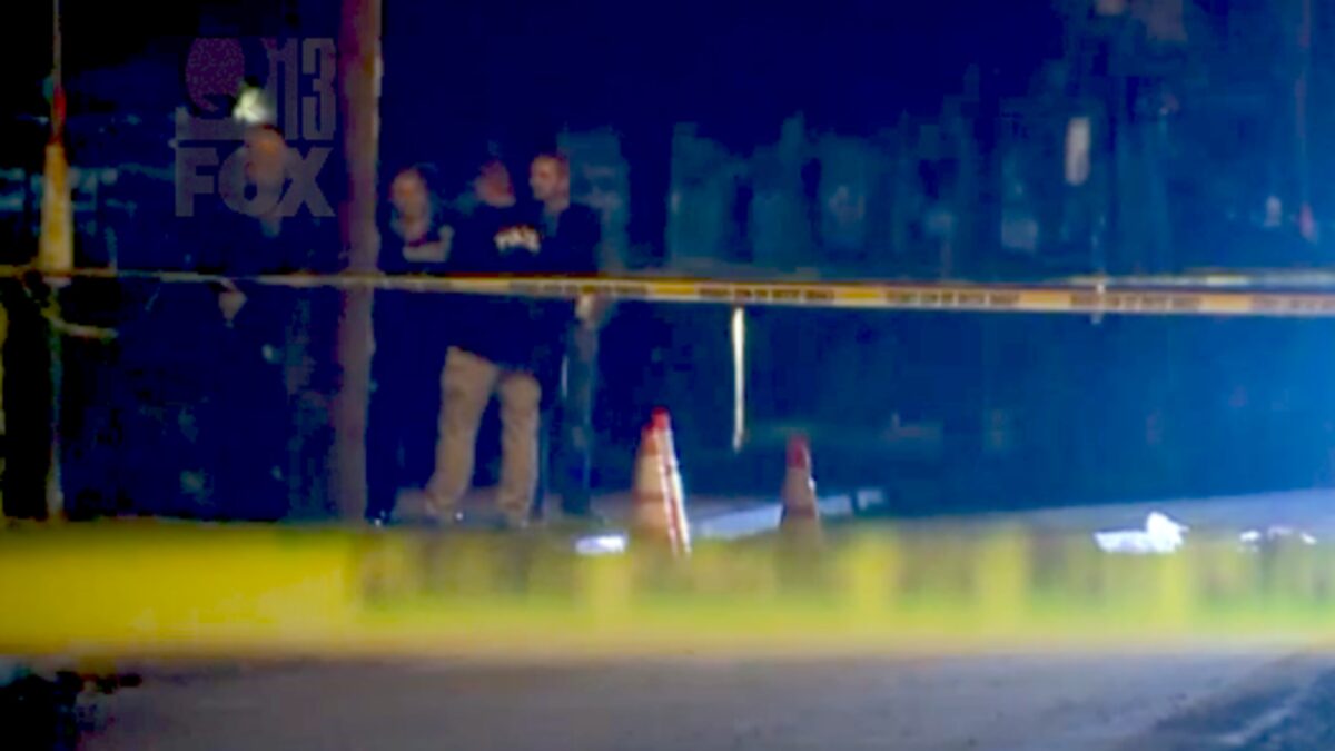 Teenage son killed, dad injured in drive-by shooting at bus stop